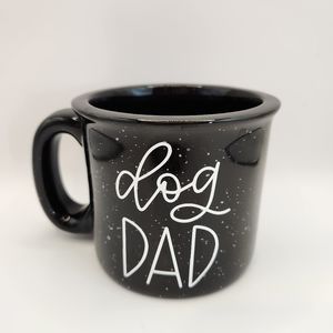 Black Speckled Ceramic "Dog Dad" Coffee/Tea Mug 16 oz by Liquid Logic